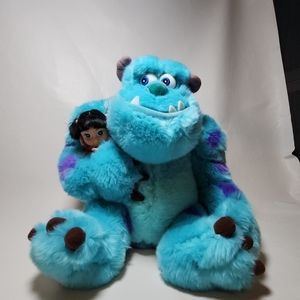 Sully with Boo RARE Plush Blue with Purple Spots Polka Dots 12" Disney Store